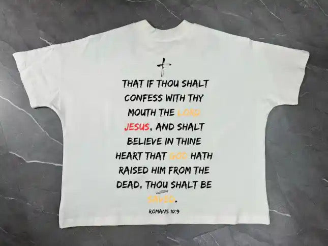 Urban Heat Society “Romans 10:9” Oversized T-Shirt